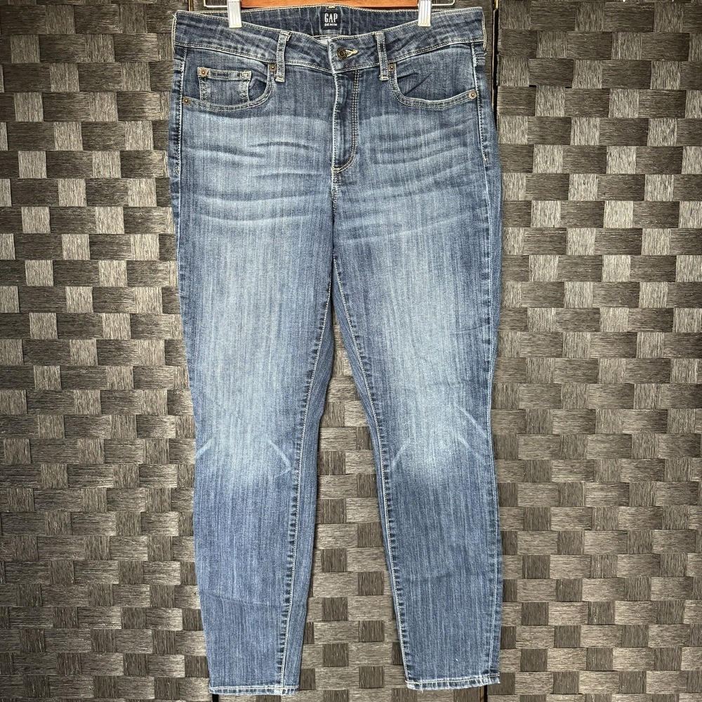 Gap Jeans Women's 30 Regular Blue Denim True Skinny Curvy  Jeans